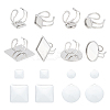 DIY Blank Dome Ring Making Kit DIY-UN0003-99-1