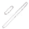 304 Stainless Steel Paperclip Chains STAS-UN0012-44-1