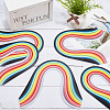 260Pcs 26 Colors Rectangle Quilling Paper Strips DIY-WH20032-31A-3