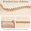 Braided Jute Ribbon OCOR-WH0079-21B-4