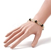 Natural Striped Agate/Banded Agate Beaded Bracelet BJEW-JB08613-3