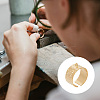 DIY Flat Round Charms Cuff Ring Making Kit DIY-DR0001-22G-6
