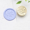 Golden Tone Wax Seal Brass Stamp Heads AJEW-U008-02G-24-1