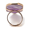 Natural Amethyst Finger Rings RJEW-G332-01C-G-4
