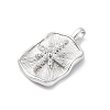 Brass Micro Pave Cubic Zirconia Pendants KK-D360-17P-2