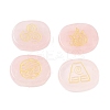 4Pcs 4 Styles Natural Rose Quartz Display Decorations G-F786-02B-04-1