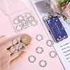20Pcs Tibetan Style Alloy Linking Rings TIBE-SC0001-96-3