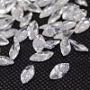 Cubic Zirconia Pointed Back Cabochons ZIRC-M003-6x3mm-007-1