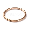 Ion Plating(IP) 304 Stainless Steel Simple Plain Band Finger Ring for Women Men RJEW-F152-04RG-2