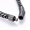 Retro 304 Stainless Steel Chain Bracelets BJEW-L631-44AS-3