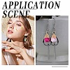 60Pcs 2 Styles Transparent Glass Pendants FIND-AR0005-07-5