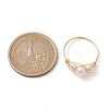 Natural Pearl Finger Rings RJEW-JR00604-01-3