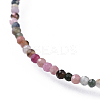 Natural Multicolor Tourmaline Bead Bracelets X-BJEW-JB04555-06-2