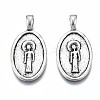 Tibetan Style Alloy Pendants PALLOY-Q441-048-RS-2