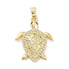 Brass Micro Pave Cubic Zirconia Pendants LS-KK-F877-13G-1