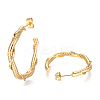 304 Stainless Steel Hoop Earring X-EJEW-F257-19G-2