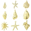 9Pcs 9 Styles Ocean Series Alloy Pendants FIND-FS0003-31-1