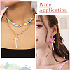 12Pcs 6 Colors Gradient Color Transparent Resin Big Pendants FIND-TA0004-66-7