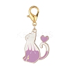 6Pcs Alloy Enamel Pendant Decoration HJEW-JM01014-2