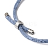 Round Nylon Milan Cord Slider Bracelet Making BJEW-L722-01P-13-2