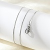 Non-Tarnish 304 Stainless Steel Serpentine Chain Necklace for Men Women NJEW-G076-01B-P-3