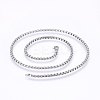 Non-Tarnish 304 Stainless Steel Box Chain Necklaces LS-NJEW-F227-09P-03-1
