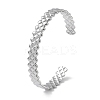 304 Stainless Steel Cuff Bangles for Women BJEW-Z078-14P-1