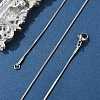 Tarnish Resistant 304 Stainless Steel Snake Chain Necklaces LS-NJEW-F112-39-1