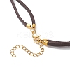 Cowhide Leather Cord Bracelet Making AJEW-JB01355-02-4