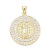 Brass Micro Pave Cubic Zirconia Pendants KK-H539-17A-01-1