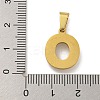 Ion Plating(IP) 304 Stainless Steel Pendants STAS-U024-01O-3