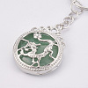 Natural Green Aventurine Keychain KEYC-P041-C016-3