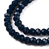 Opaque Solid Color Glass Beads Strands EGLA-T021-02B-3