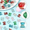 110Pcs 6 Colors Transparent Acrylic Beads MACR-FS0002-06-2