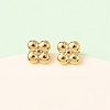 304 Stainless Steel Flower Stud Earrings EJEW-K268-83G-2