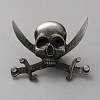 Skull Alloy Brooches LS-AJEW-WH0270-462C-1