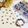 200Pcs 20 Colors Handmade Polymer Clay Rhinestone European Beads CPDL-PA0001-01A-4