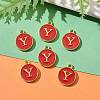 Golden Plated Alloy Enamel Charms LS-X-ENAM-S118-03Y-5