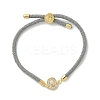 Adjustable Nylon Cord Bracelets X-BJEW-C096-01G-07-4