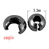 Brass Crimp Beads Covers KK-G015-S-3