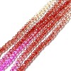 Transparent Gradient Color Glass Beads Strands X1-GLAA-H021-01B-10-2