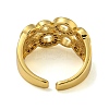 Round Brass Micro Pave Cubic Zirconia Wide Open Cuff Rings for Women RJEW-Z050-20G-3