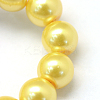 Baking Paint Pearlized Glass Pearl Round Bead Strands LS-HY-Q003-6mm-67-3