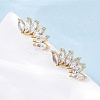 Horse Eye Sparkling Cubic Zirconia Stud Earrings for Her ZIRC-C025-25G-2