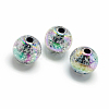 Crackle Style Acrylic Beads X-MACR-S825-16mm-J-1