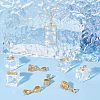 48Pcs 8 Style Brass Ice Pick Pinch Bails KK-FH0003-64-6