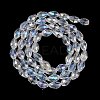 Transparent Electroplate Glass Beads Strands EGLA-N013-T10mm-B-M-3