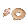 Alloy Enamel Pendants FIND-C085-04A-G-2