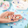 66Pcs 11 Colors Transparent Spray Paint Glass Beads GLAA-TA0003-18-6