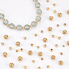 240Pcs 4 Style Long-Lasting Plated Brass Beads KK-AR0002-32-4